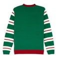 thumbnail image 4 of The Ugly Sweater Co. Light Up Ugly Christmas Sweater with LEDs - Snug Fit, Motion Activated Light Up Ugly Sweater Designs. (Emerald - PUG Cookies LED, Small), 4 of 5