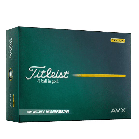 Titleist 2026 AVX Golf Balls 12pk, Yellow
