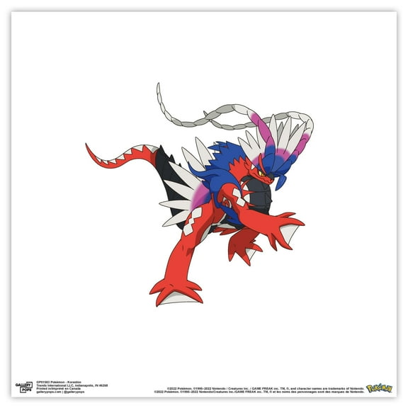 Gallery Pops Pokemon - Koraidon Wall Art, Unframed Version, 12" x 12"