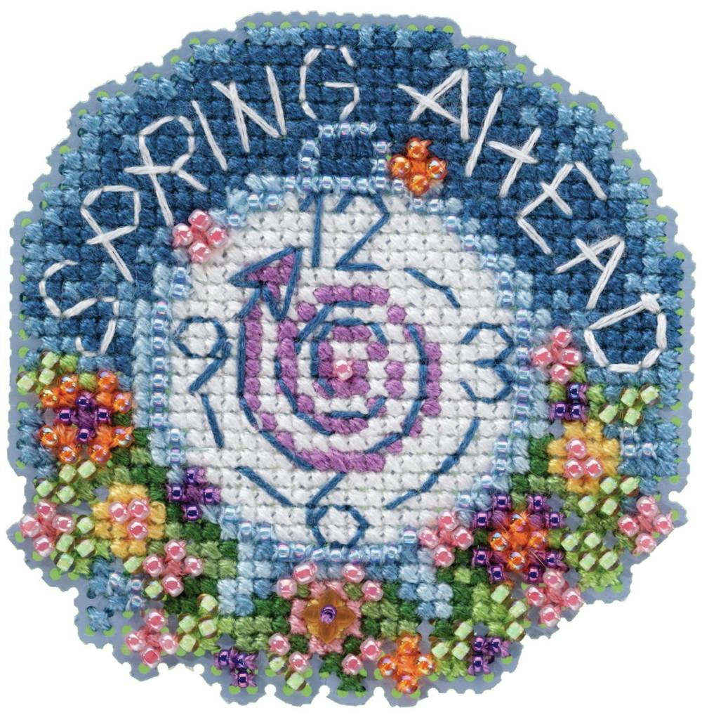 Mill Hill Counted Cross Stitch Kit 2.5"X3"-Spring Ahead (14 Count