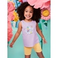 thumbnail image 2 of Garanimals Baby & Toddler Girl Cotton Graphic Tank Top, 0M–6T, 2 of 7