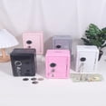 thumbnail image 1 of YOPTOP 1pc Vertical Mini Money Box  Safe Deposit Box Shaped Home Coin Storage Box  Key Lock Portable Home Storage Box For Valuables  A Must-Have For Coin Storage,Purple, 1 of 6