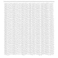 thumbnail image 2 of Ambesonne Black and White Shower Curtain, Minimalist 90s Look, 69"Wx70"L, Charcoal Grey, 2 of 4