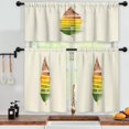 thumbnail image 3 of LALILO Kitchen Curtains and Valances Set of 3 36" Creative Window Treatment Tiers for Window Decor, 3 of 5
