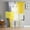 Yellow Gray White, variant on Sage Green Grey Sheer Curtains 84 Inch Length 2 Panels Set for Living Room/Bedroom, Modern Oil Painted Abstract Geometric Semi Curtain Sheers Drapes Rod Pocket Curtains Window Treatment 52''x84''x2