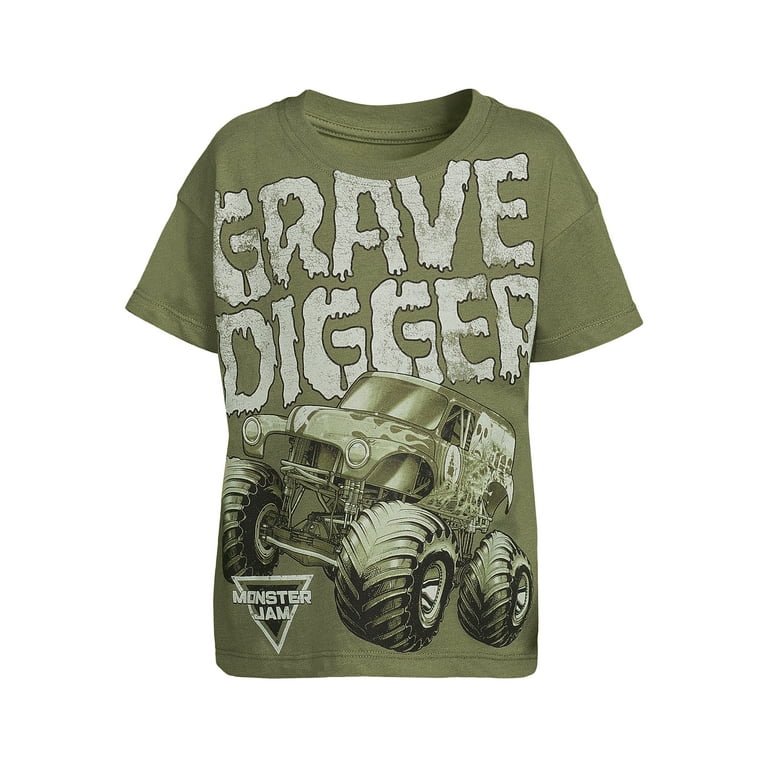 Boys' Trucks And Diggers Short Sleeved T-Shirt For Toddlers Boys' Trucks And Diggers Short Sleeved T-Shirt For Toddlers