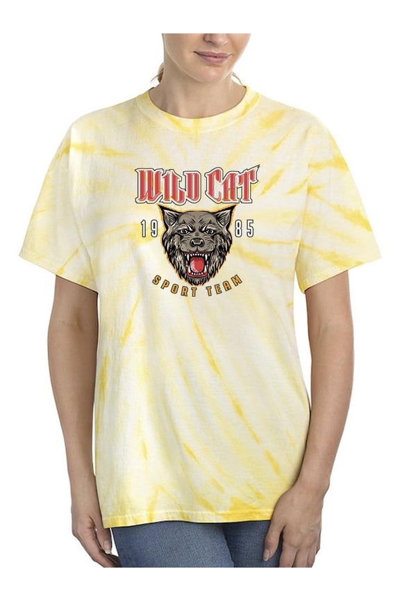 Wild Cat Sport Team Tie Dye Cyclone Women -Image by Shutterstock, Female Small