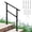 2-Step | 1-Pack | Black, variant on QinaQin Outdoor Handrails, Wrought Iron Stair Railing Kits, Adjustable Angle, Sturdy and Durable Metal  DIY Installation Kit for Concrete, Wood, Cement and Marble Floors