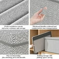 thumbnail image 7 of Large Capacity Foldable Storage Box | Non-Woven Fabric Clothes Organizer | 45×35×25Cm Gray Storage Basket for Wardrobe & Home Organization | 1-Piece, 7 of 7
