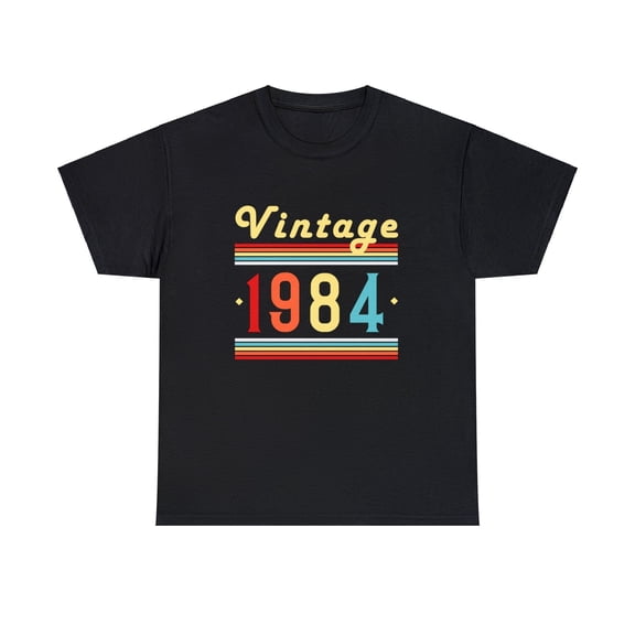 Vintage 1984 TShirt Men Limited Edition BDay 1984 Birthday Mens Shirt Plus Size Big and Tall