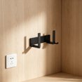 thumbnail image 3 of Ainf No Drill Router Shelf Steel Wall Mount WiFi Stand Adjustable Modem Rack Strong Hook Internet Organiser Broadband Holder(A Black), 3 of 3