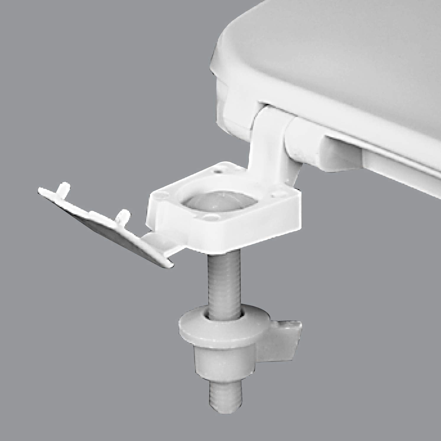 BEMIS 1950-000 Toilet Seat, With Cover, Plastic, Elongated, White