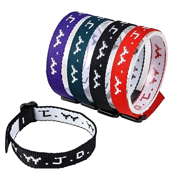 Rhode Island Novelty W.W.J.D. Webbing Bracelet Assortment (12 pc)