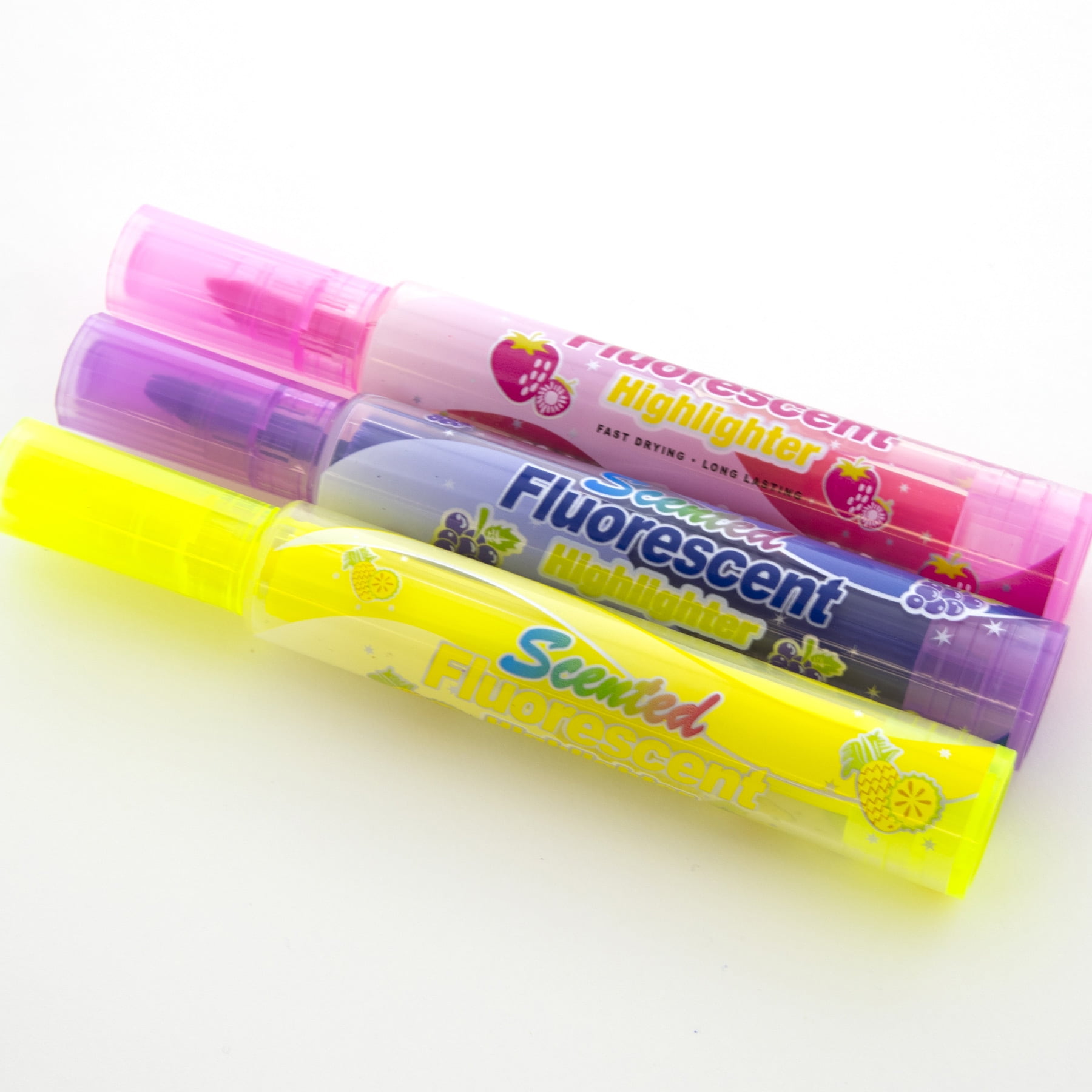 BAZIC Fruit Scented Highlighters Chisel Broad Line Marker(3/Pack), 24-Packs