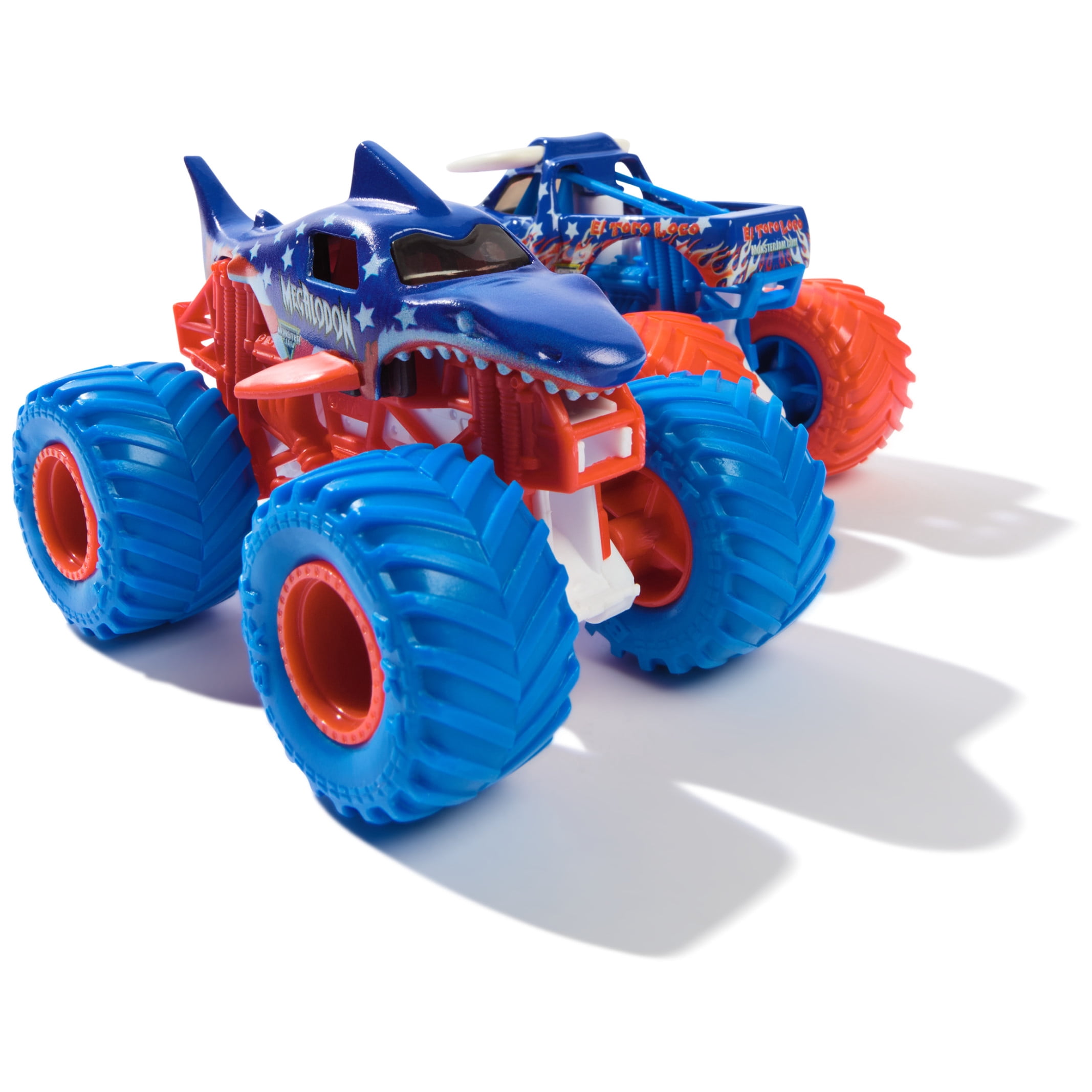 Monster Jam, 1:64 Scale Monster Trucks Toy Vehicle 2-pack, American Edition (Styles May Vary)