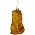 thumbnail image 4 of Northlight Sitting Lion Glass Christmas Ornament - 2.5" - Gold, 4 of 5