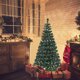 thumbnail image 4 of Costway 150 cm Árbol de Navidad de Fibra Pre-Iluminado Luces LED 8 Modos de Flash Árbol Artificial Decorativo para Hogar Oficina Tienda, 4 of 7