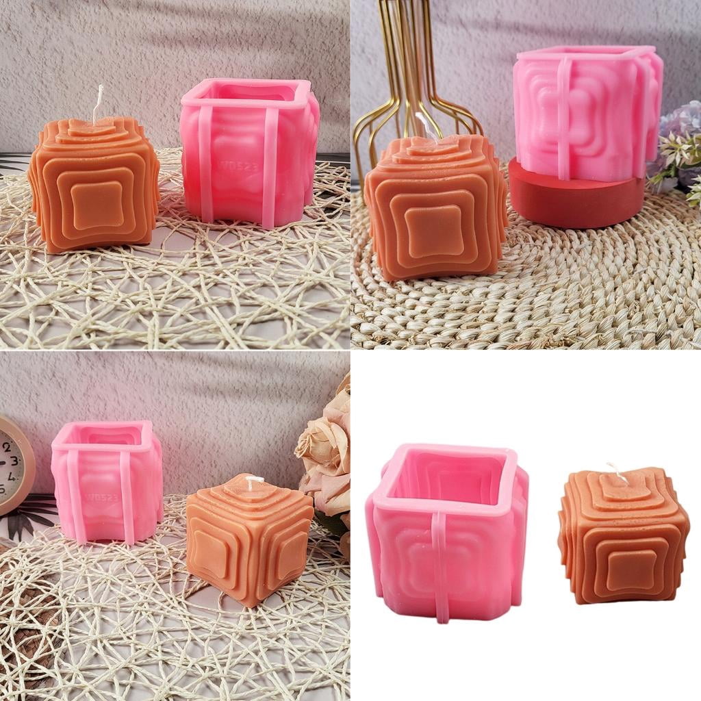Cube Silicone Mould Candle Molds Handmade Square Epoxy Resin Molds Soap Molds