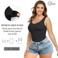 thumbnail image 6 of QRIC 2-Pack Women Cami Shapewear with Built in Bra Tummy Control Tank Top Undershirts Body Shaper, 6 of 9