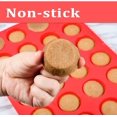 thumbnail image 5 of Happon Silicone Muffin Pan Cupcake - Mini 24 Cups Muffin Tin, Nonstick BPA Free Food Grade Silicone Molds Red, 5 of 6