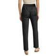 thumbnail image 4 of Cargo Sweatpants Women Women Solid Linen Pants Casual Loose Fit Breathable Elastic Waist Drawstring Sweat Pants Womens Black XXL, 4 of 6