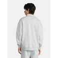 thumbnail image 3 of No Boundaries Oversized Quarter Zip Pullover with Long Sleeves, Men's & Big Men's, 3 of 5