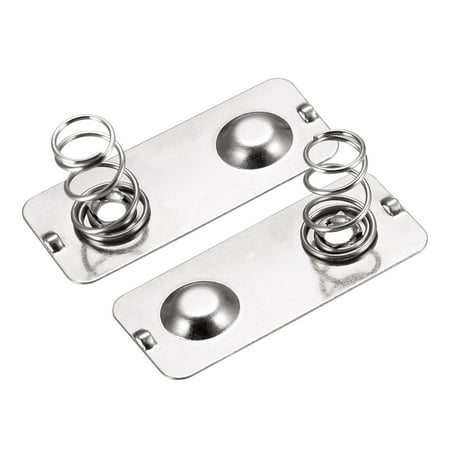 Battery Spring Plate AA Battery Spring Contact Nickel Plate 27.5mmx12mm 10 Pcs