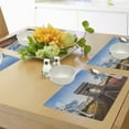 thumbnail image 4 of Ambesonne Paris Place Mats Set of 4, Famous Champs Elysees, Standard Size, Multicolor, 4 of 6