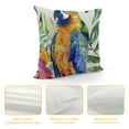 thumbnail image 4 of Shiartex JES&amp;MEDIS Home Decorative Square Throw Pillowcase Cute Birds Parrot Cartoon Patten Cushion Pillows Cover White, 4 of 5