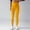 Yellow, variant on Sevevn Seamless Knitted Breathable Solid Color Waist Peach Hip Yoga Pants For Running And Fitness Nine Cent Pants For Women