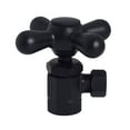 thumbnail image 5 of Westbrass D103X-03 Cross Handle Angle Valve, 1/2" IPS Inlet with 3/8" Compression Outlet, Matte Black, 5 of 9