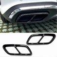thumbnail image 2 of For - C-Class W206 C200 C260 C300 2022+ Car Tail Throat Exhaust Pipe Muffler Tip Cover ABS Shiny Bl, 2 of 5