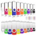 thumbnail image 1 of Unidades flash ABLAZE USB 2.0 de 16 GB, paquete de 20 con cordones Mixcolors, 1 of 8