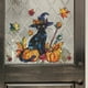 thumbnail image 5 of Calcomanías para ventanas de Halloween y otoño de Donemore, calcomanías decorativas de calabaza y hoja de arce de gatito negro otoñal, decoración para la sala de estar, el hogar y la cocina con, 5 of 7