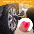 thumbnail image 3 of Unique Bargains 20 Pcs Wheel Lug Nut Bolt Cap Cover Protection Silicone Fluorescent Pink, 3 of 7