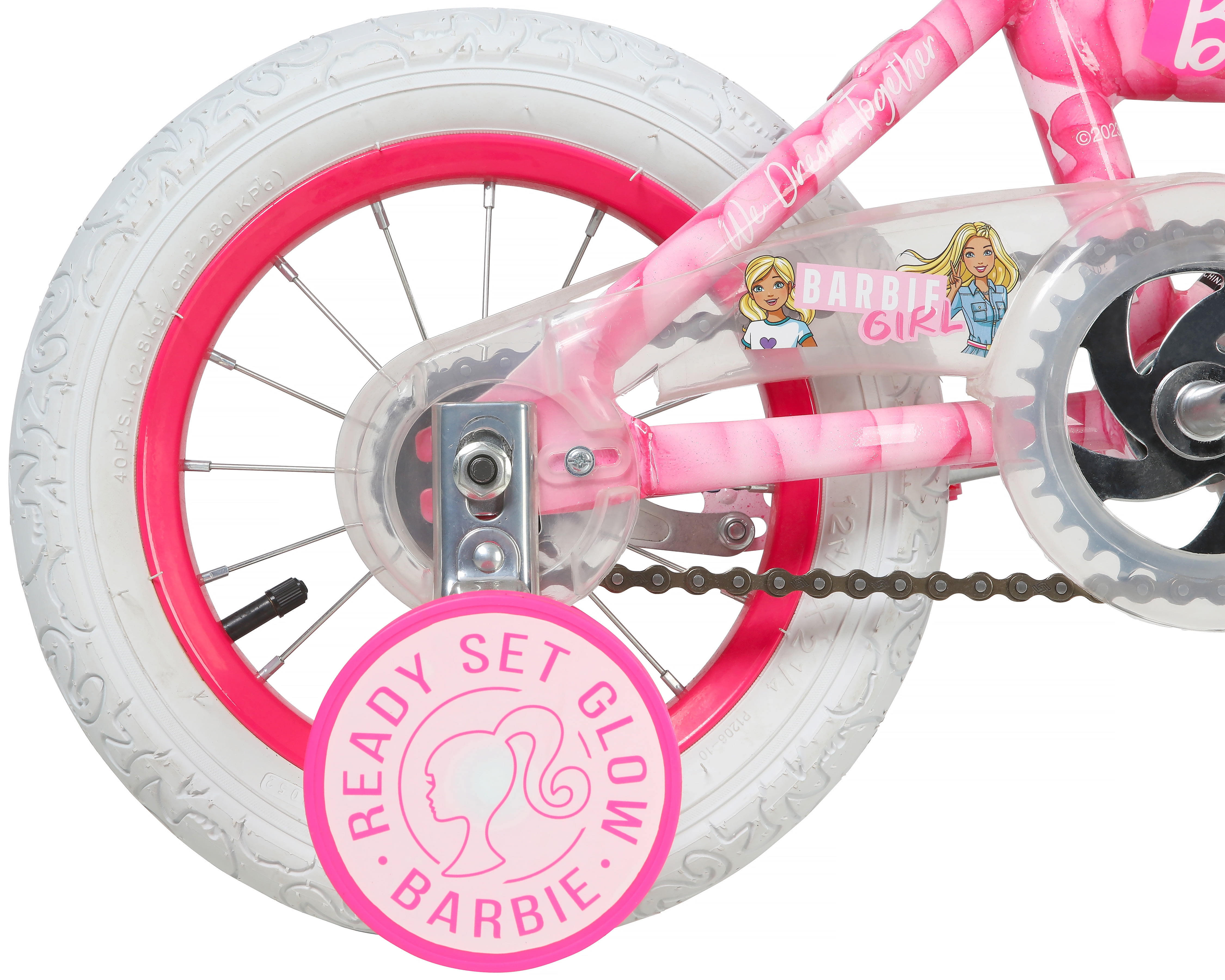 Dynacraft Barbie 12 inch Girls BMX Bike for Age 3 5 Years