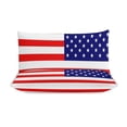 thumbnail image 3 of 3 Pcs Soft Bedding Set, Includes 1 Duvet Cover with Zipper And 2 Pillow Shams,American Flag Full(79"×90"), 3 of 8