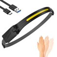 thumbnail image 1 of Faro Linterna, Faros Led Recargables Cob 270 de Haz Ancho Faro Con Sensor de Movimiento Brillante Ligero Impermeable Lámpara de Cabeza Compatible con Afortunado Sencillez, 1 of 5