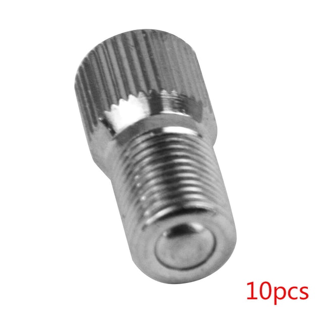 10pcs V2B Tire Wheel Metal Inflate Through Valve Stem cover Metal Inflate through valve cap Extension Extender Caps Cover Accessories