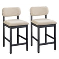thumbnail image 2 of Better Homes & Gardens Juliet Counter Stools, Black & Cream, Set of 2, 2 of 9