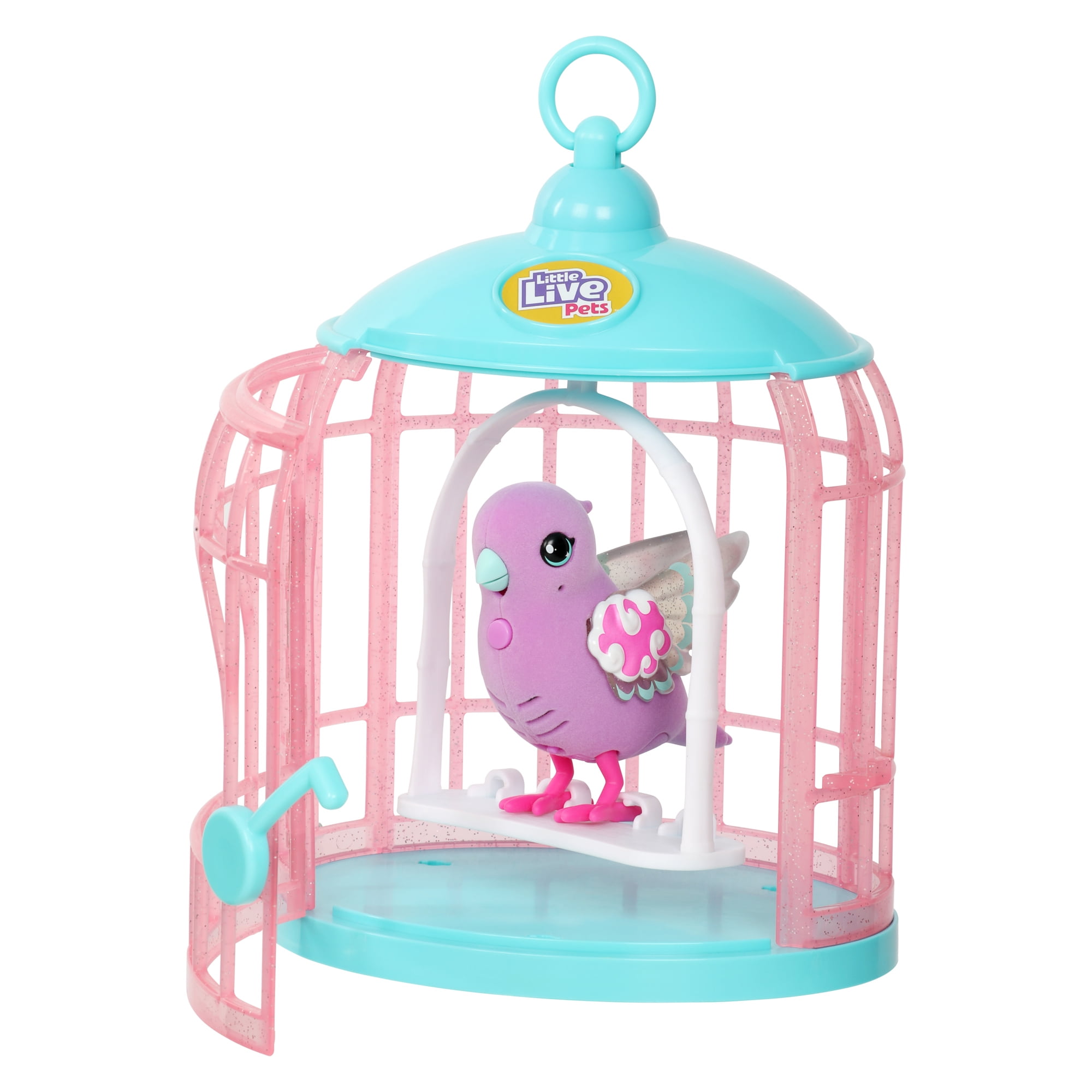 Little live pets-Bird chatterbox twinkles with Cage Blue Color 8 series 