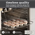 thumbnail image 4 of Juego de utensilios para hornear Country Kitchen, antiadherentes, apilables, 10 unidades, color crema, 4 of 8