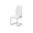 WHITE, variant on Monarch Dining Chair 2Pcs / 32"H / White LeatherLook / Chrome