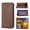 Brown, variant on Google Pixel 6 Phone Case, Luxury PU Leather Shockproof Flip Folding Kickstand Card Holder Pocket Wallet Wrist Strap Handbag Magnetic Closure Case Cover Google Pixel 6 6.4 inch, Brown