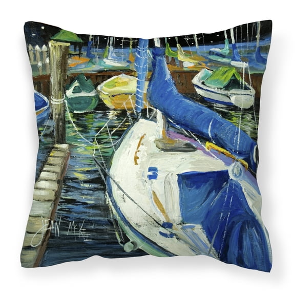 Sailboats Fabric Decorative Pillow