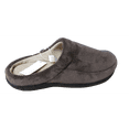 thumbnail image 2 of Isotoner Men's Memory Foam MicroTerry Lined Hoodback Eco Comfort Slippers (Corduroy Pebble, XXL(13-14)), 2 of 3