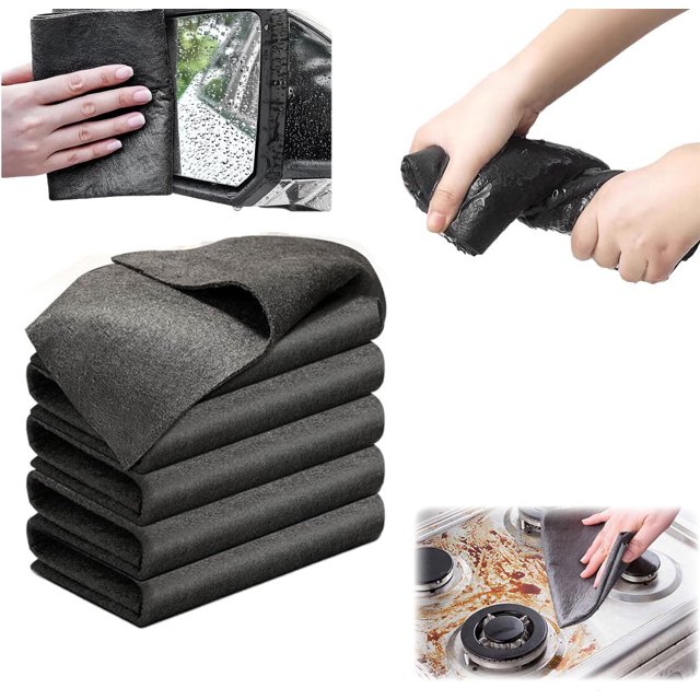 Thickened Magic Cleaning Cloth, 2026 New Reusable Microfiber Cleaning Rag,Microfiber Streak Free Cleaning Cloths Reuseable Magic Cleaning Wipes for Kitchen,Mirror, Glass