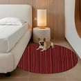 thumbnail image 2 of Red Plants Texture Round Area Rug 4Ft Washable Circle Rugs for Bedroom Dining Room, Vintage Country Trees Pattern Non-Slip Carpet Floor Mats Indoor Outdoor Carpet Runner Aesthetic Home Decor, 2 of 8