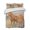 Chestnut, Ochre, variant on Quilts King Size Bedding Set, Country Horses Lightweight Quilted Comforter, Wildlife Pastoral Forest Grassland Soft Reversible Bedspread Coverlet with Pillow Covers for All Season, 96" x 106"