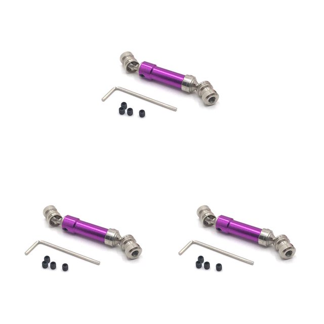 QualitChoice Rear Drive Shaft 1:12 Crawler Parts Replacement for Wltoys 12423 12428 12429 Purple 3Set